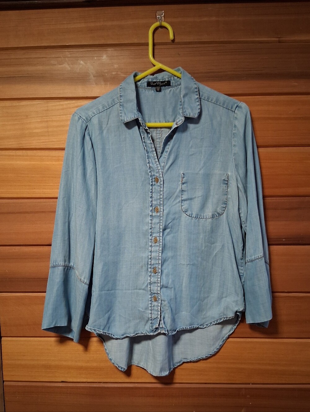 🔅Velvet Heart Light Blue Denim Shirt